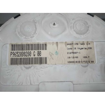 Recambio de cuadro instrumentos para citroën c3 1.4 hdi magic referencia OEM IAM P9652008280 9652008280 