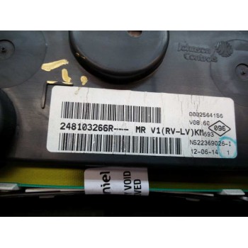 Recambio de cuadro instrumentos para dacia dokker express ambiance referencia OEM IAM 248103266R  