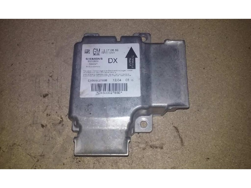 Recambio de centralita airbag para opel vectra c berlina comfort referencia OEM IAM 13170589 13170589 