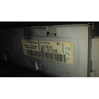 Recambio de sistema audio / radio cd para peugeot 307 (s1) xt referencia OEM IAM 7607769050  CARGADOR CD