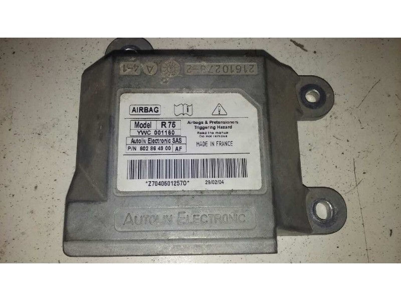 Recambio de centralita airbag para mg serie 75 (j/rj) classic referencia OEM IAM 802864900AF 802864900AF 