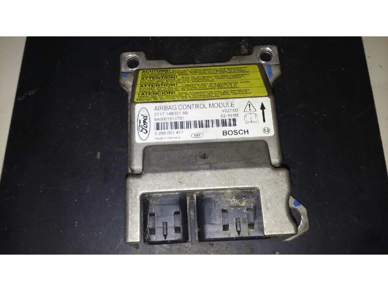 Recambio de centralita airbag para ford transit connect (tc7) referencia OEM IAM 2T1T14B321AB 2T1T14B321AB 