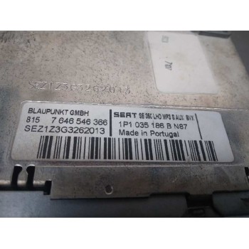 Recambio de sistema audio / radio cd para seat leon (1p1) fr 1 referencia OEM IAM 1P1035186B  