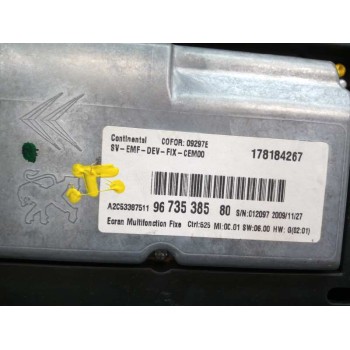 Recambio de cuadro instrumentos para citroën c4 grand picasso exclusive referencia OEM IAM 9673538580 9673538580 