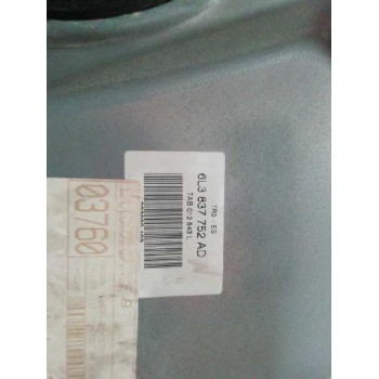 Recambio de elevalunas delantero derecho para seat ibiza (6l1) signo referencia OEM IAM 6L3837752AD ELECTRICO 3P SOLO MECANISMO