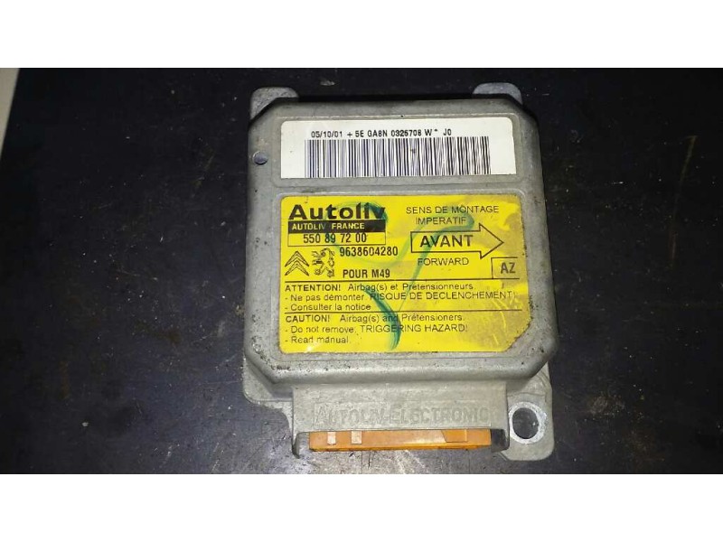 Recambio de centralita airbag para citroën berlingo 2.0 hdi sx familiar referencia OEM IAM 9638604280 9638604280 