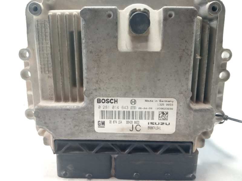 Recambio de centralita motor uce para opel astra gtc cosmo referencia OEM IAM 0281014643  