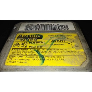 Recambio de centralita airbag para citroën berlingo 2.0 hdi sx familiar referencia OEM IAM 9638604280 9638604280 