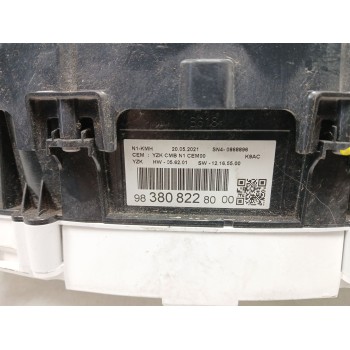 Recambio de cuadro instrumentos para citroën berlingo furgón contrlol m referencia OEM IAM 983808228000 SN40868896 