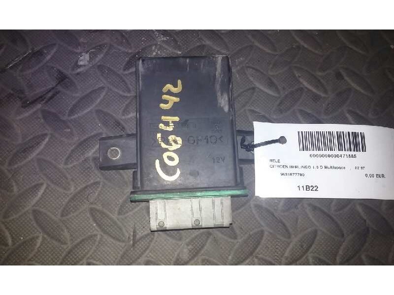 Recambio de rele para citroën berlingo 1.9 d multispace referencia OEM IAM 9631577780 BITRON 