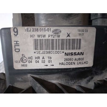 Recambio de faro izquierdo para nissan primera berlina (p12) acenta referencia OEM IAM 26060AU800 1EJ23801001 