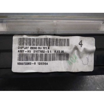 Recambio de display para nissan almera (n16/e) 1.8 16v cat referencia OEM IAM 28090BU701A 21677652 