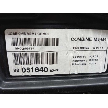 Recambio de cuadro instrumentos para citroën c-elysée exclusive referencia OEM IAM 9805164080 9805164080 