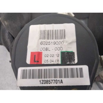 Recambio de cinturon seguridad delantero izquierdo para skoda octavia berlina (1z3) edition 100 referencia OEM IAM 602519000  