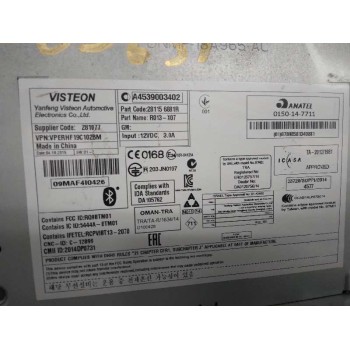 Recambio de sistema audio / radio cd para smart forfour basis (52kw) (453.042) referencia OEM IAM A4539003402  