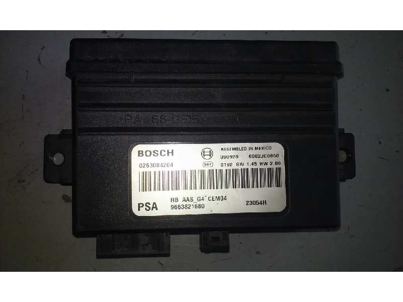 Recambio de modulo electronico para peugeot 308 premium referencia OEM IAM 0263004204 9663821680 CENTRALITA PARKING 