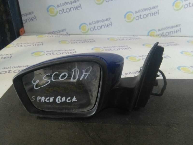 Recambio de retrovisor izquierdo para skoda spaceback (5h) active referencia OEM IAM  5 PIN AZUL