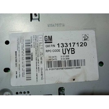Recambio de sistema audio / radio cd para opel insignia berlina cosmo referencia OEM IAM 13317120 CAJA 