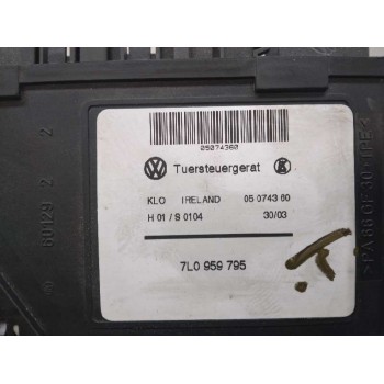 Recambio de motor elevalunas trasero izquierdo para volkswagen touareg (7la) tdi r5 referencia OEM IAM 7L0959795 0130821765 