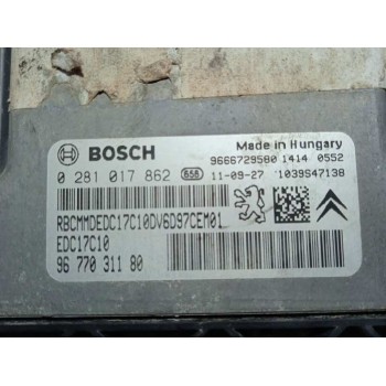 Recambio de centralita motor uce para citroën c4 lim. sport referencia OEM IAM 9677031180 0281017862 