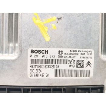 Recambio de centralita motor uce para peugeot 407 sw 1.6 hdi referencia OEM IAM 0281013872  9664843780