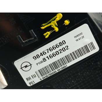 Recambio de piloto trasero derecho para opel grandland / grandland x (a18, p1uo) 1.2 (75) referencia OEM IAM 9846766680 81660202