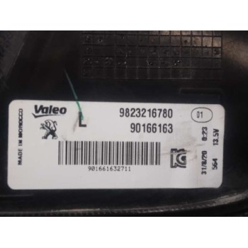 Recambio de piloto trasero izquierdo para peugeot 208 (p2) active referencia OEM IAM 9823216780 CON TIERRA POR DENTRO 