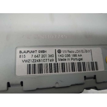 Recambio de sistema audio / radio cd para volkswagen passat berlina (3c2) edition plus referencia OEM IAM 1K0035186AA  