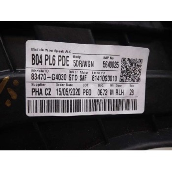 Recambio de elevalunas trasero izquierdo para hyundai i30 (pd) klass referencia OEM IAM 83470G4030 83450G4010 6 PINES