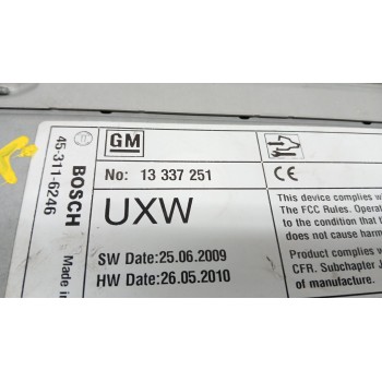 Recambio de sistema audio / radio cd para chevrolet cruze (j300) 2.0 cdi referencia OEM IAM 94563272 7612034311 