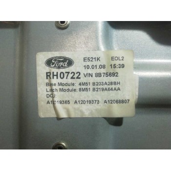 Recambio de elevalunas delantero derecho para ford focus lim. (cb4) trend referencia OEM IAM 4M51B203A28BH 3P 8M51B219A64AA