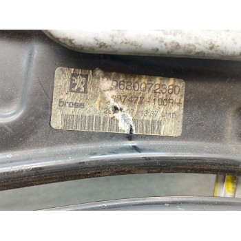 Recambio de elevalunas trasero derecho para peugeot 207 cc sport referencia OEM IAM 9680072380 2 pines 400975C