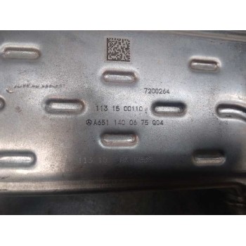 Recambio de enfriador egr para mercedes-benz clase gla (w156) 2.1 cdi cat referencia OEM IAM A6511400675  