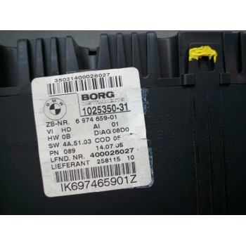 Recambio de cuadro instrumentos para bmw serie 3 berlina (e90) 320d referencia OEM IAM 697465901 697465901 