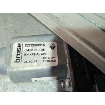 Recambio de elevalunas trasero derecho para renault megane iv berlina 5p 1.3 tce referencia OEM IAM 827209091R 6 PINES 