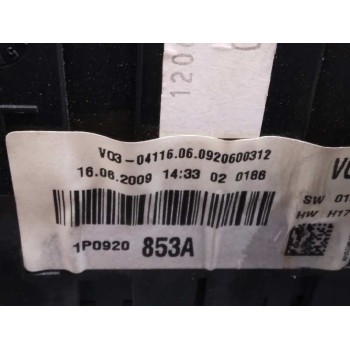 Recambio de cuadro instrumentos para seat altea (5p1) stylance / style referencia OEM IAM 1P0920853A 1P0920853A 