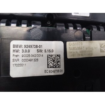 Recambio de mando climatizador para bmw serie 5 gran turismo (f07) 530d referencia OEM IAM 9249738 CON MANDO RADIO 