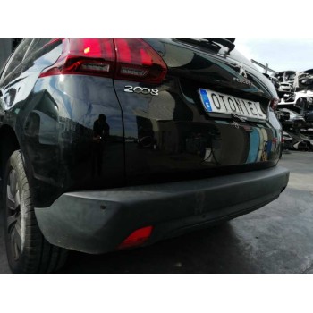 Recambio de paragolpes trasero para peugeot 2008 (--.2013) allure referencia OEM IAM  CON SENSORES NEGRO