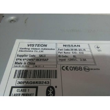 Recambio de sistema audio / radio cd para nissan pulsar (c13) 1.2 16v cat referencia OEM IAM 281853ZL1A  DE RIADA