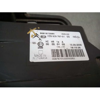 Recambio de faro izquierdo para citroën c3 picasso sx referencia OEM IAM 9681873980  