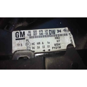 Recambio de faro izquierdo para opel astra g berlina elegance referencia OEM IAM 90520879 BIFARO TOCADO - PLATA