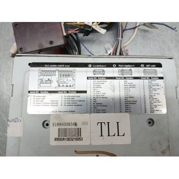 Recambio de sistema audio / radio cd para audi a4 b6 (8e2) 2.0 referencia OEM IAM 51895009340  