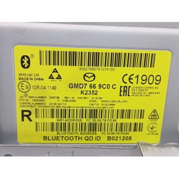 Recambio de sistema audio / radio cd para mazda 6 station wagon (gj, gl) 2.2 d referencia OEM IAM gmd7669c0c  