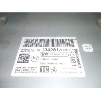 Recambio de sistema audio / radio cd para citroën c-elysée exclusive referencia OEM IAM 98134281ZD00  