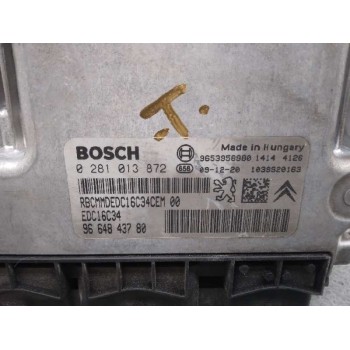 Recambio de centralita motor uce para citroën c3 selection referencia OEM IAM 9653958980 0281013872 