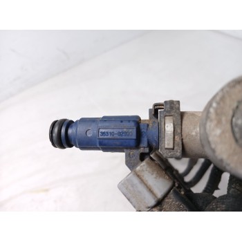 Recambio de rampa inyectora para kia picanto 1.1 cat referencia OEM IAM 3531002900  inyector azul