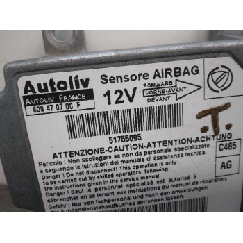 Recambio de centralita airbag para fiat linea (110) emotion referencia OEM IAM 51755095  