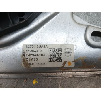 Recambio de elevalunas trasero izquierdo para nissan qashqai iii (j12) 1.3 dig-t referencia OEM IAM E42943-104 827016ua1a 