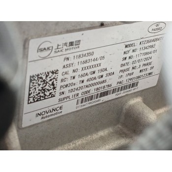 Recambio de inversor para mg mg 3 1.5 hybrid referencia OEM IAM 11834350 KTZ35X40S477 11683144