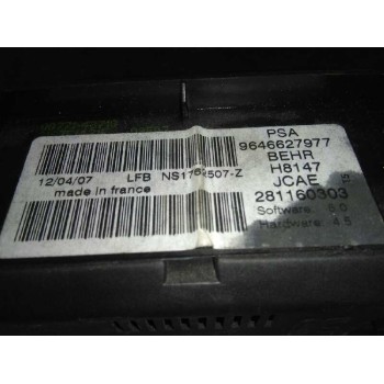 Recambio de mando climatizador para peugeot 307 break/sw (s2) d-sign referencia OEM IAM   